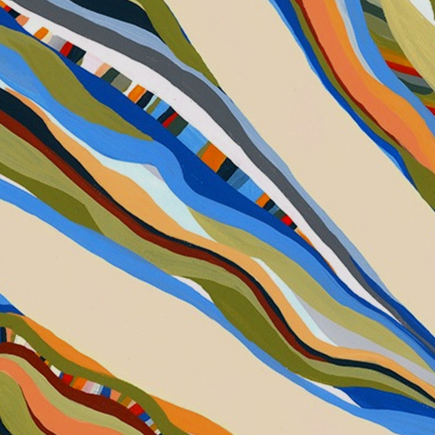 Red Desert White Gum Dancing - Unframed diptych