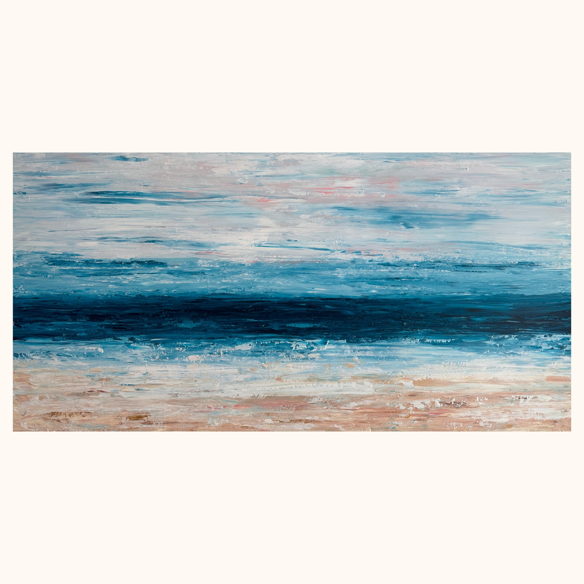 Spring Tide original abstract ocean painting by Deb Chorlton